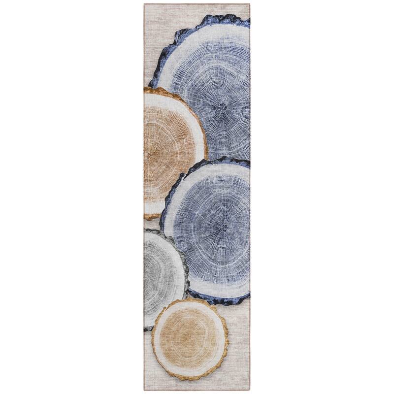 Alfiv Nature Weather Resistant Blended Style Outdoor Rug