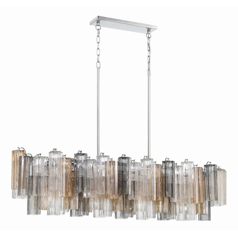 Crystorama Lighting Group ADD-317-AU Addis 14 Light 52" Wide Crystal