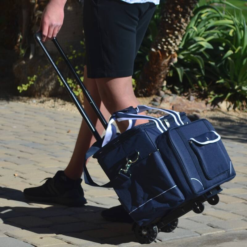 Picnic at Ascot- Cooler Bag on Wheels with Service for 4