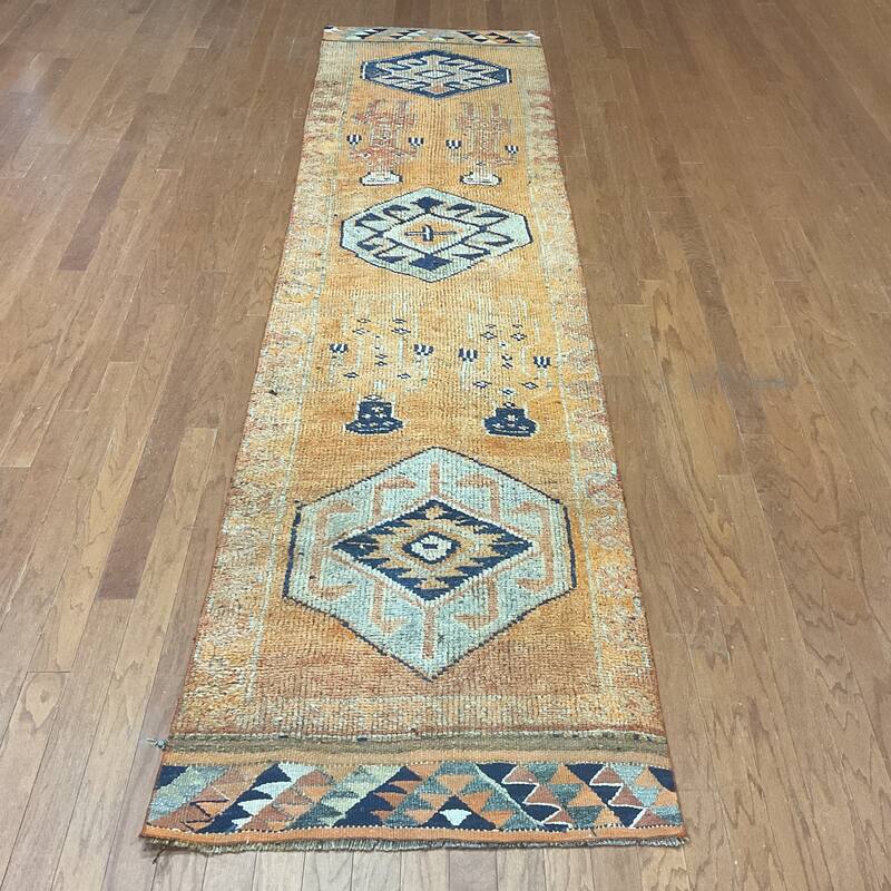 HERAT ORIENTAL Handmade Turkish Oushak Wool Runner - 2'10" x 11'5"