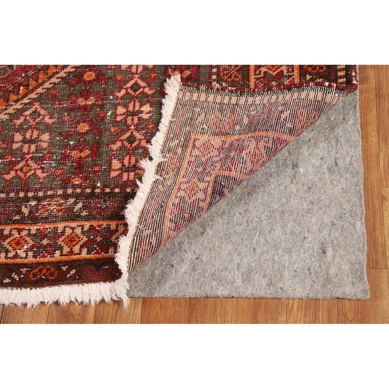 Tribal Red Bakhtiari Persian Vintage Area Rug Handmade Wool Carpet - 6'7"x 10'2"