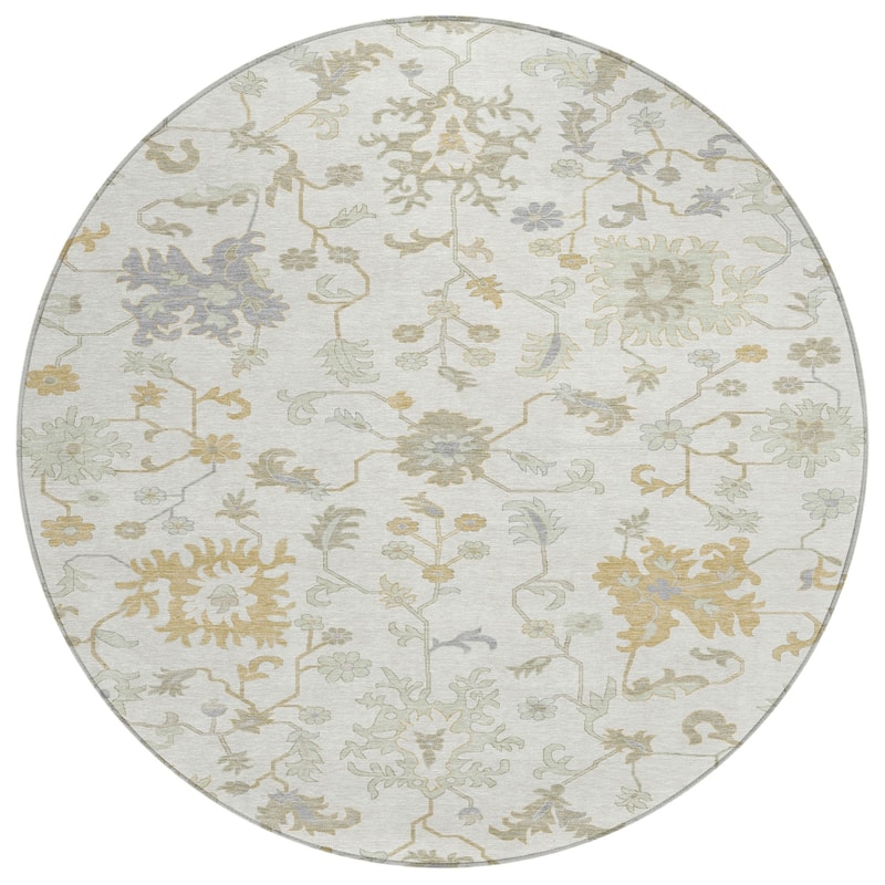 HomeRoots Floral Transitional Rectangle Outdoor Rug