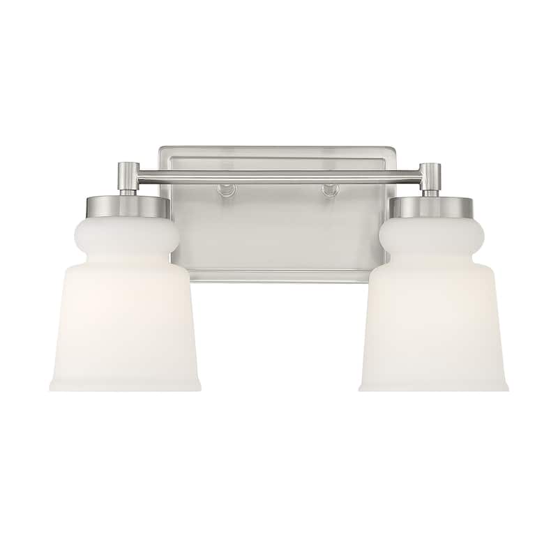 Meridian M80057 2 Light 15" Wide Bathroom Vanity Light - Brushed Nickel