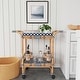 preview thumbnail 27 of 33, Butler Selena Blue & White Rattan Bar Cart