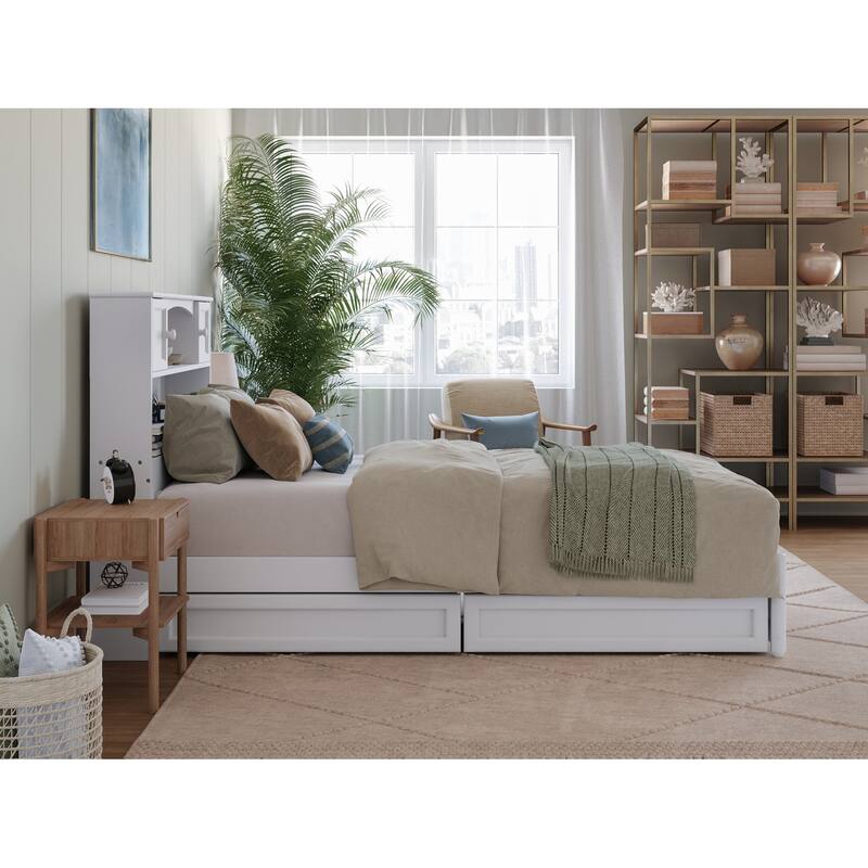 Hadley Platform Bed with Panel Footboard and Storage Drawers