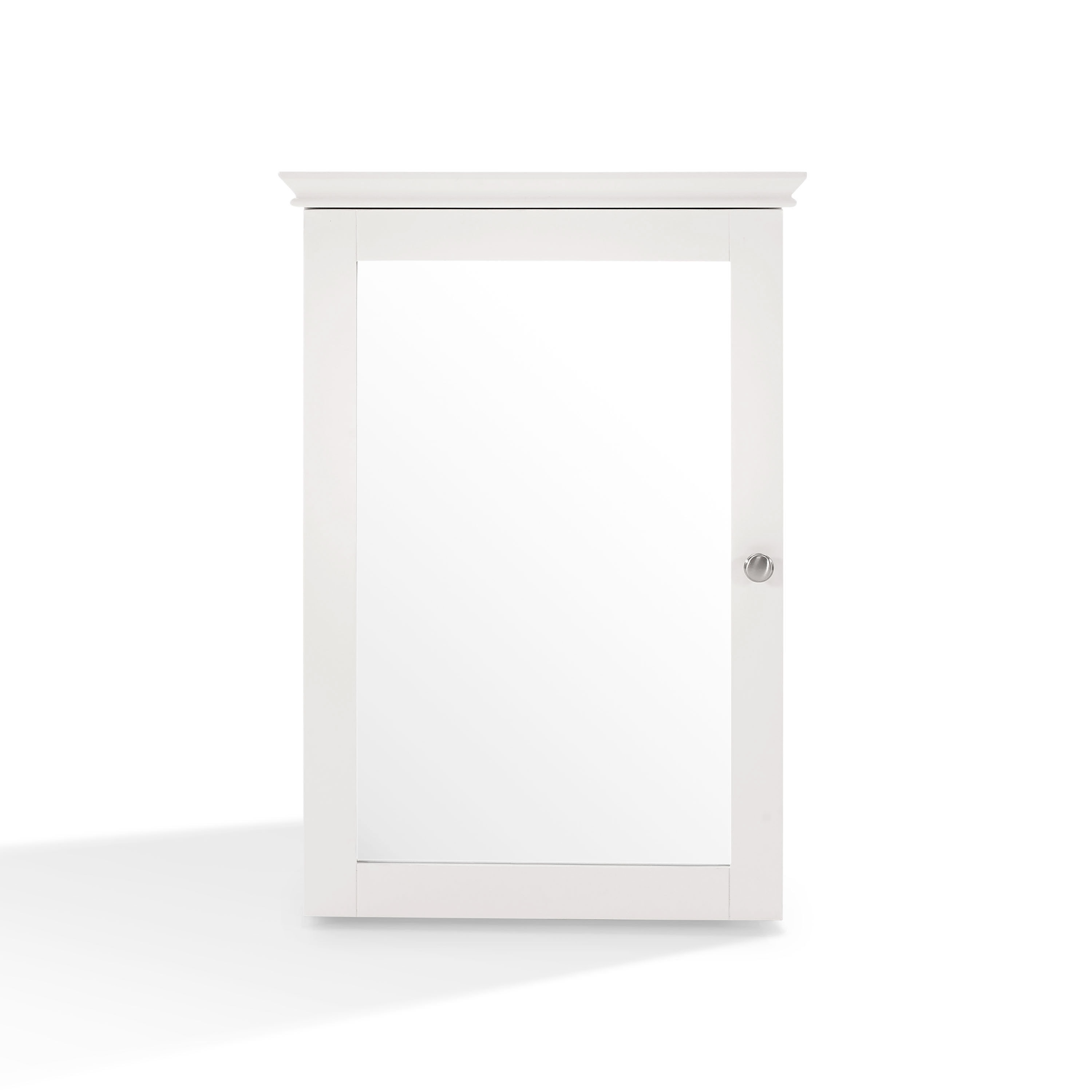 Crosley Lydia Mirrored Wall Cabinet in White