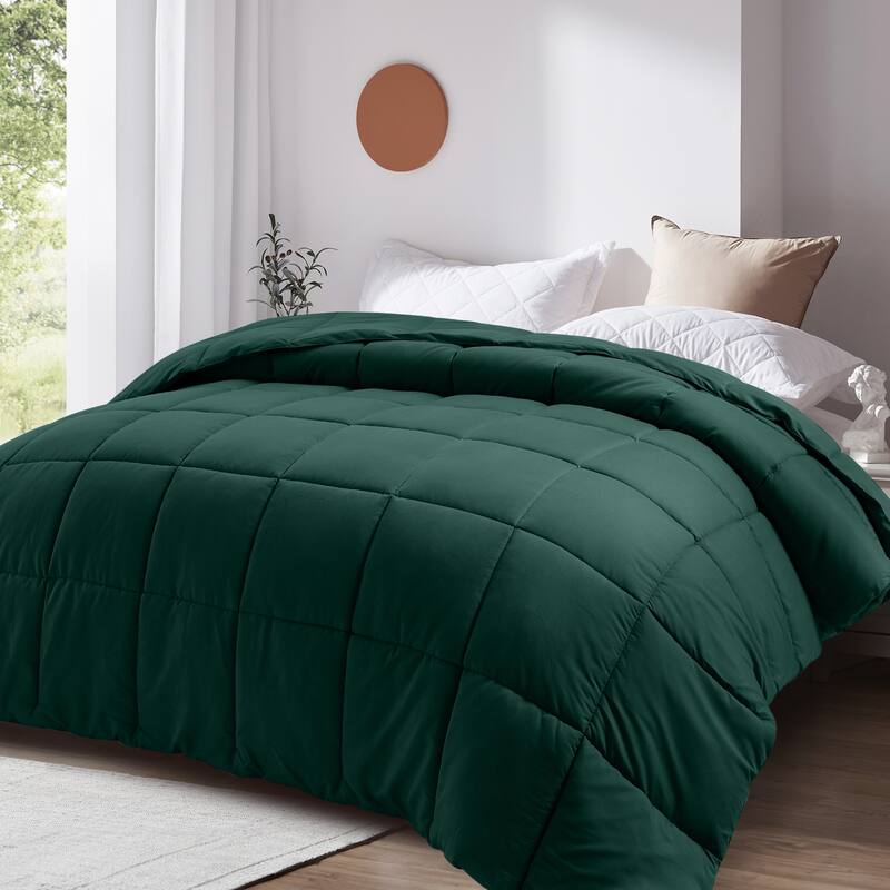 All Season Soft Comforter/Duvet Insert, Quilted and Peach-skin Processes, Machine Washable