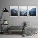 preview thumbnail 6 of 5, (Set of 3) Triptych Wall Art Wall Art Morning Mountain Views by Tanya Shumkina Framed Prints - Variety of Sizes and Colors