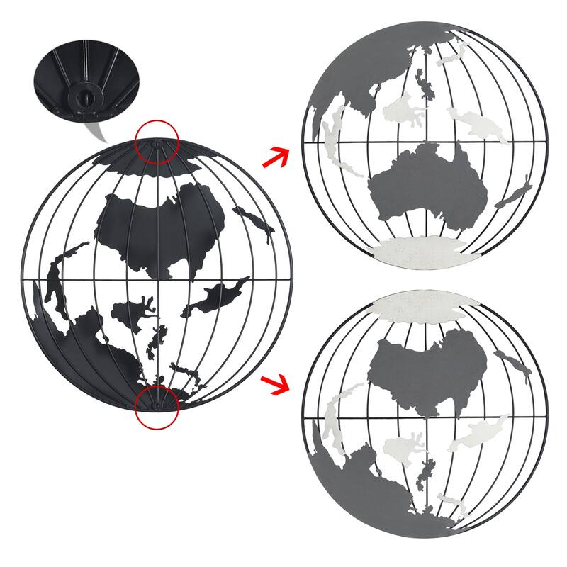 Adeco Metal Square Frame Wall Decor