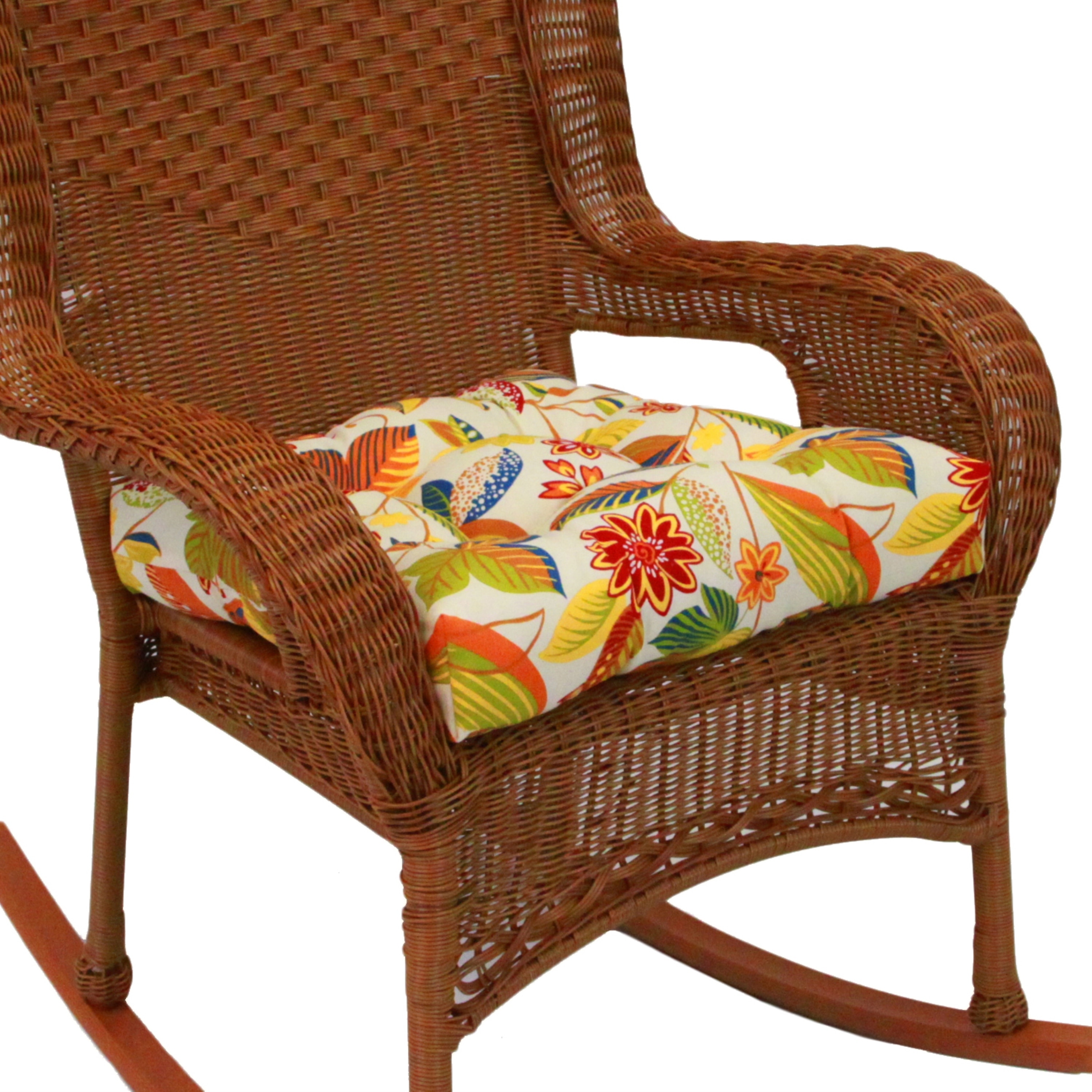 19 inch wicker chair hot sale cushions