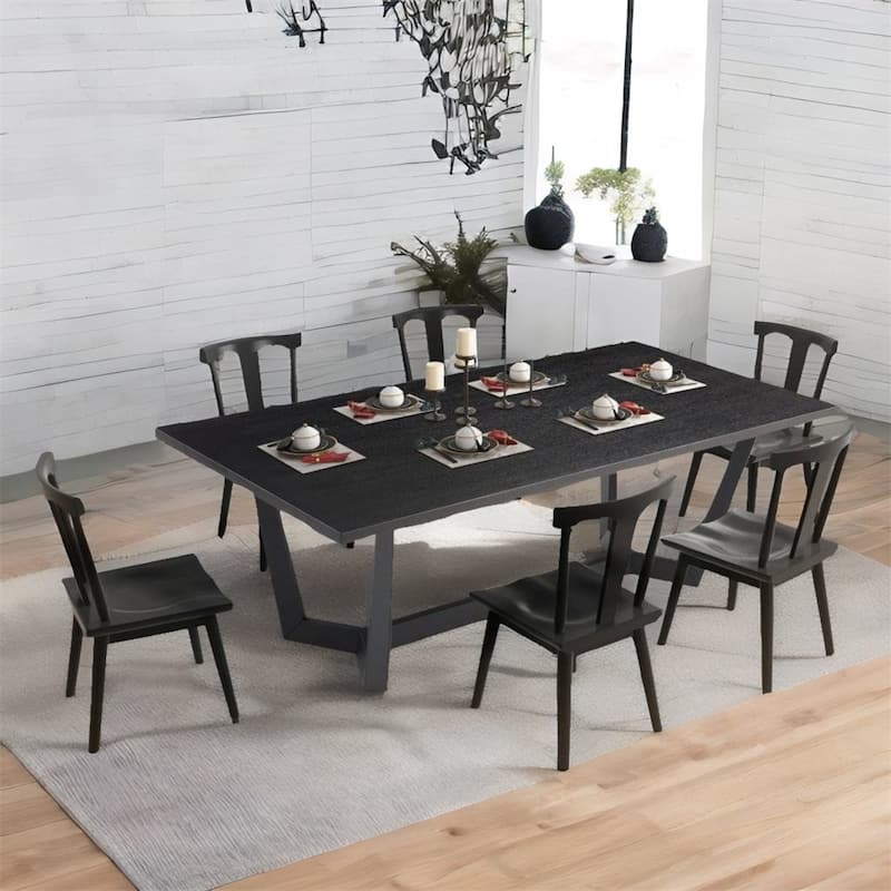 Rectangular MDF Dining Table Mid Century Modern for Dining Room
