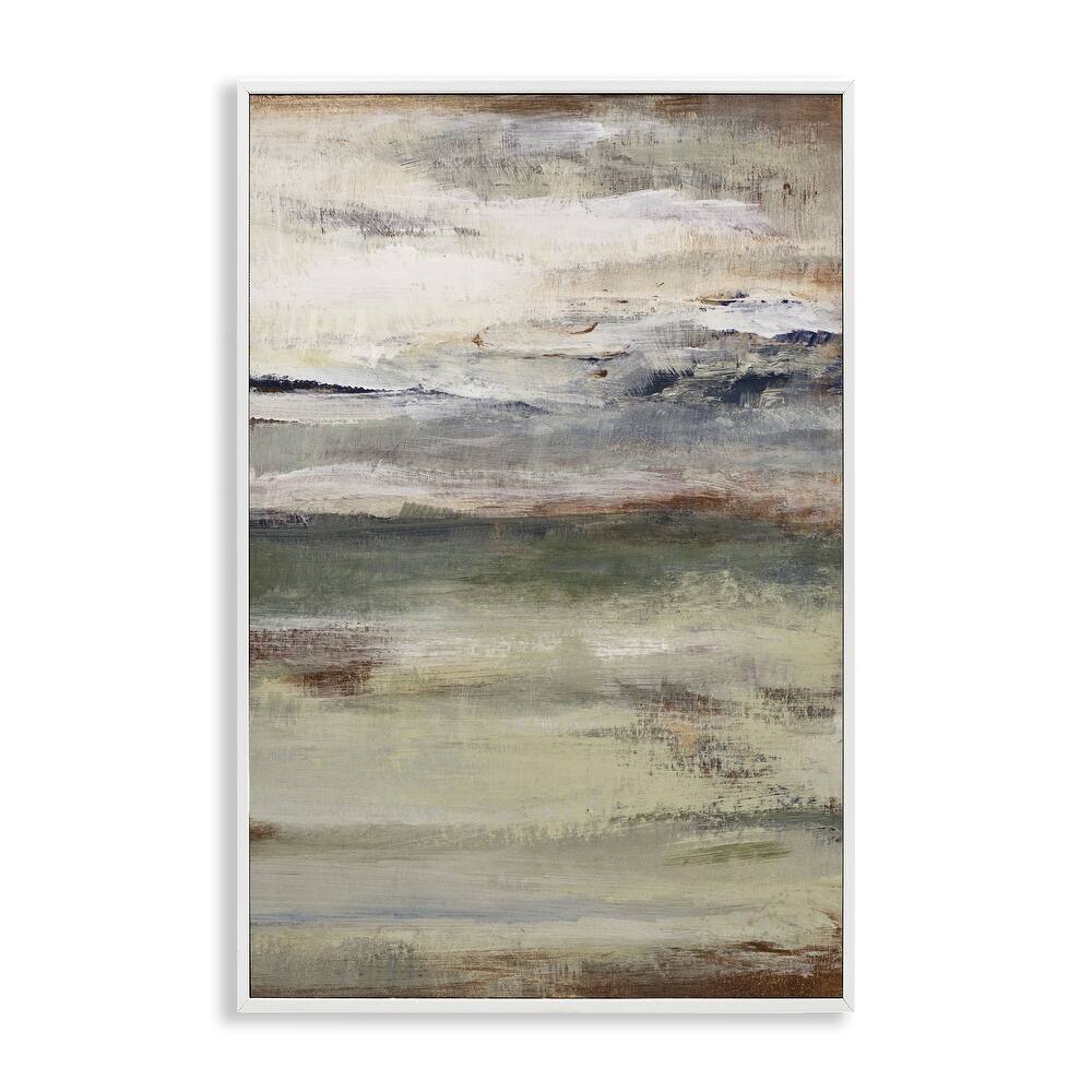 Stupell Earthy Abstract Layers Framed Giclee Art Design By Lanie Loreth