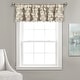 preview thumbnail 7 of 31, Lush Decor Gigi Delicate Textured Window Valance 14" x 70" - Wheat