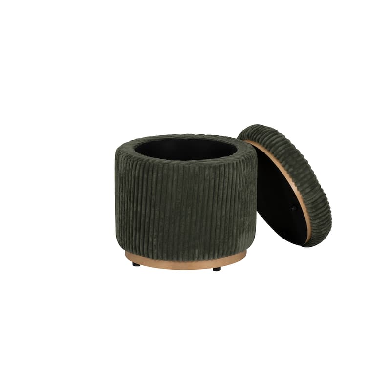 Rue Sherpa/Corduroy Storage Ottoman