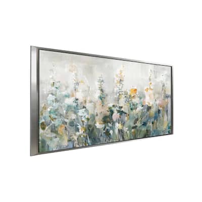 "Rustic Garden Neutral" Print on Floating Canvas