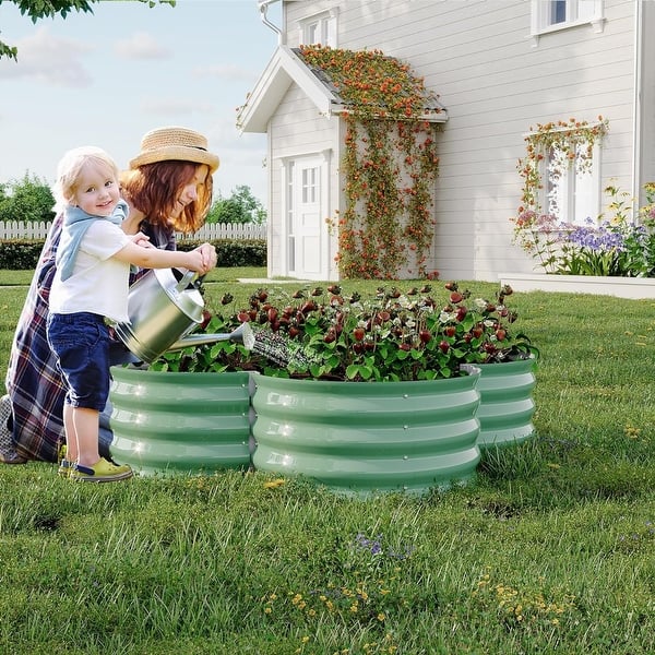 2PCS Galvanized Steel Planting Bed Accessories, Climbing Support Garden Planter Kit - On Sale - Bed Bath & Beyond