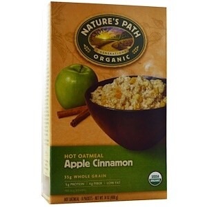 Nature's Path Hot Oatmeal - Apple Cinnamon - Case of 6 - 14 oz.