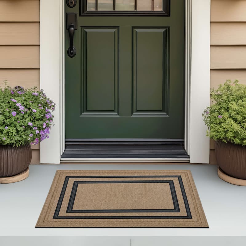 Mohawk Home Printed Lows Taupe 2' X 3' Door Mat - 2' x 3'