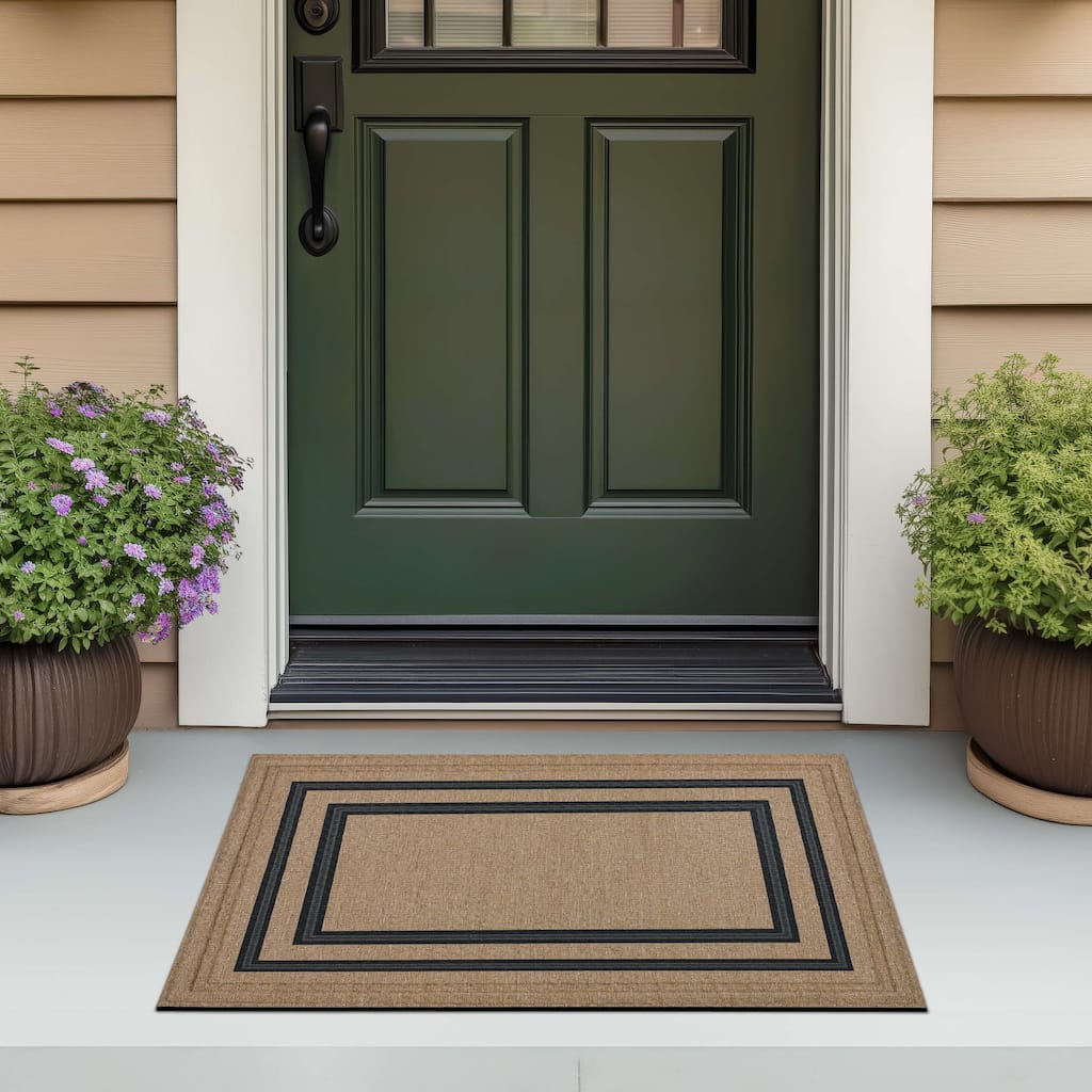 Mohawk Home Printed Lows Taupe 2' X 3' Door Mat - 2' x 3'