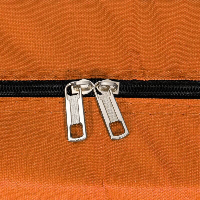 Storage Tote with Zippers 125L Capacity Moving Tote Bags for Clothes, Orange