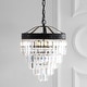 preview thumbnail 29 of 48, Gaines Crystal LED Chandelier, Polished Nickel/Clear by JONATHAN Y 2-Light - Bronze/Clear