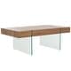 preview thumbnail 41 of 41, SAFAVIEH Jacob Glass Leg Rectangular Coffee Table - 43.3" W x 23.6" L x 15.7" H