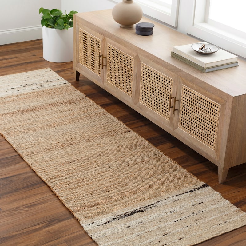 Richard Nautical & Coastal Area Rug - 2' 6" x 8' - Tan/Charcoal