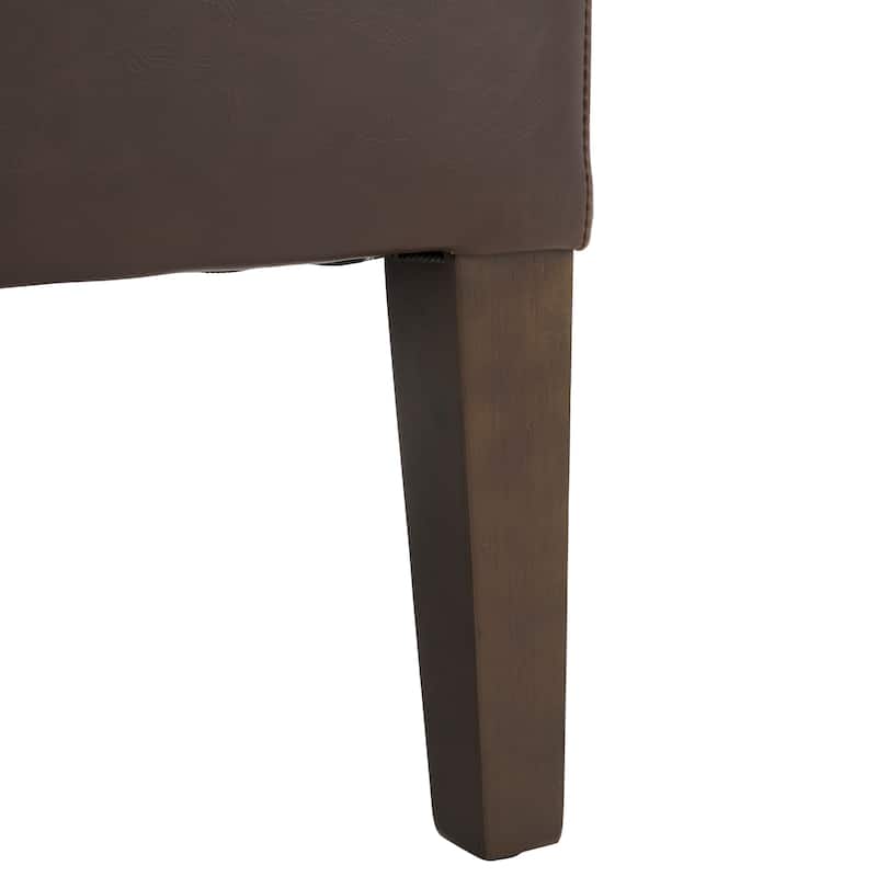 SAFAVIEH Iesha Bacall Velvet Dark Champagne Dining Chair - 24" x 28.3" x 47" - 24"Wx28"Dx47"H