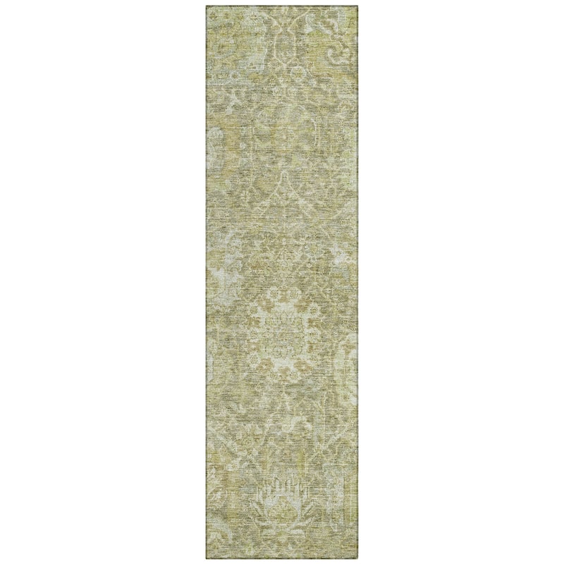 Machine Washable Indoor/ Outdoor Traditional Persian Chantille Rug