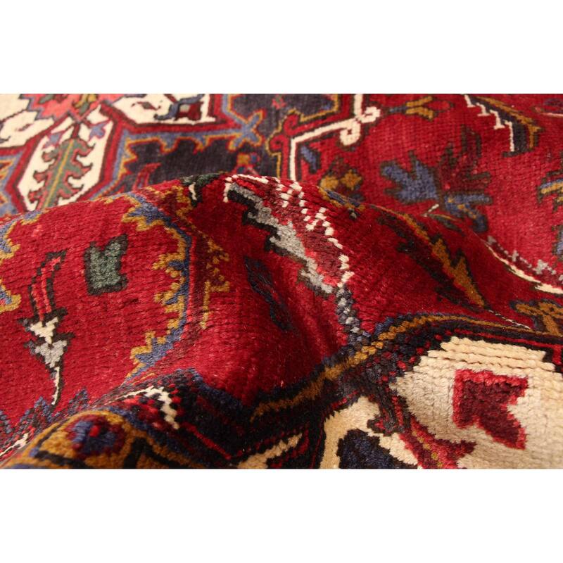 ECARPETGALLERY Hand-knotted Sarabi Dark Red Wool Rug - 6'7 x 9'6