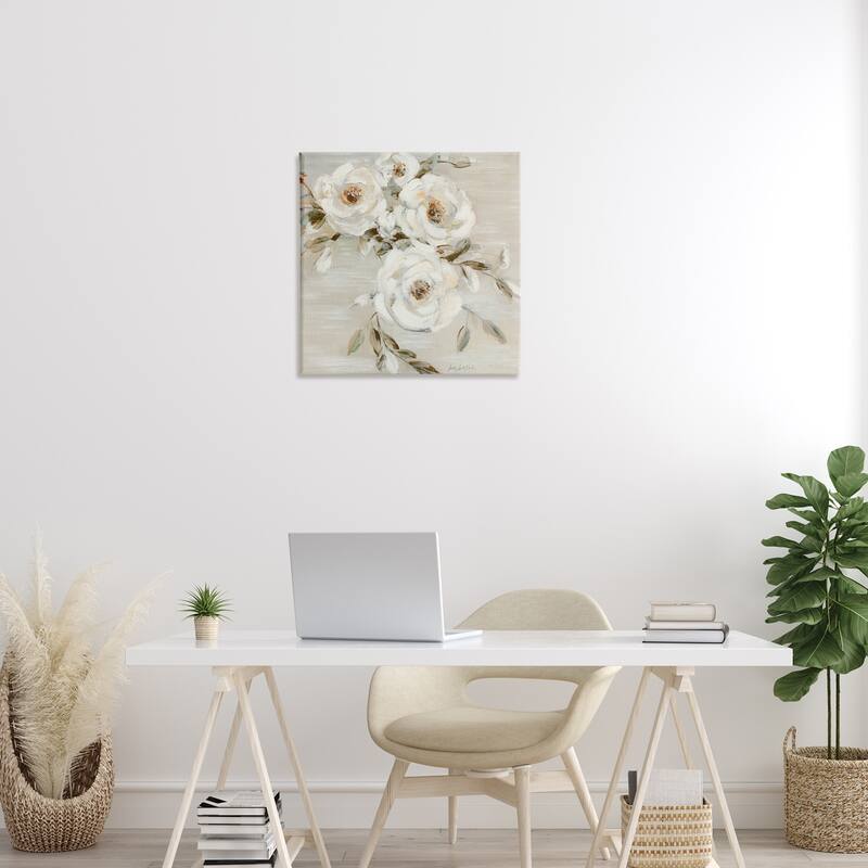 Stupell Neutral Rose Trio Canvas Wall Art Design By Sally Swatland