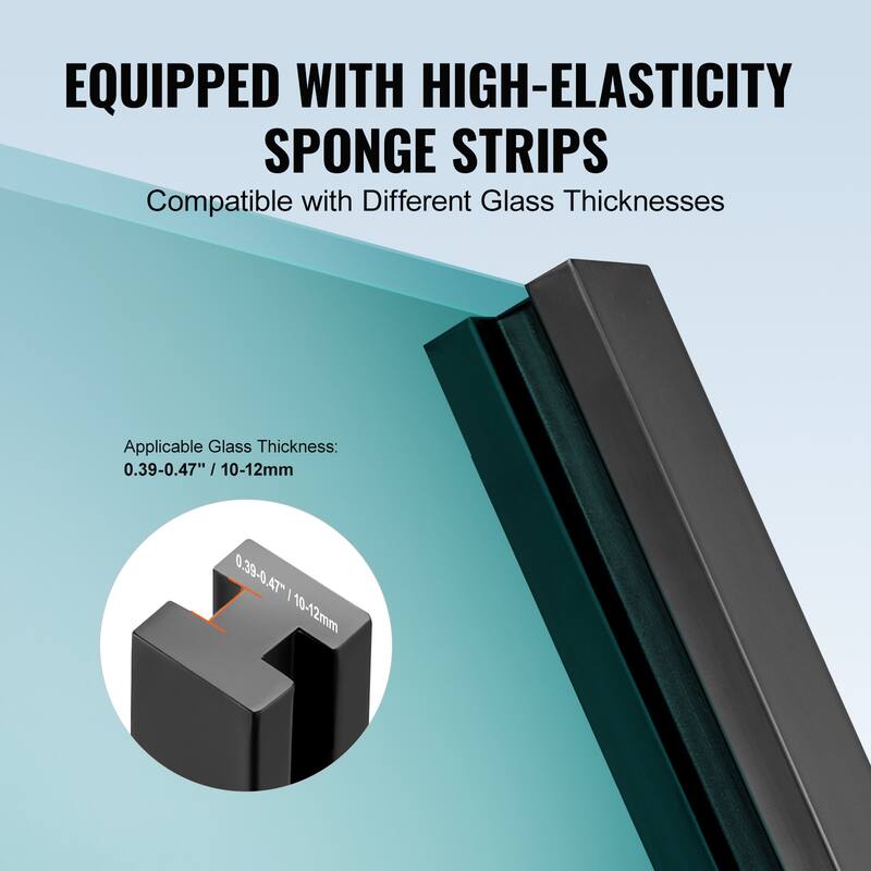 Glass Clamp, Height Glass Railing Bracket for 0.39 "-0.47 " Thickness Tempered Glass, 304 Stainless Steel Glass Mounting Clamp