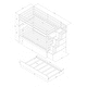 preview thumbnail 3 of 4, Twin Over Twin Bunk Bed with Twin Trundle and Stairway Storage, Sturdy Pinewood Frame, White