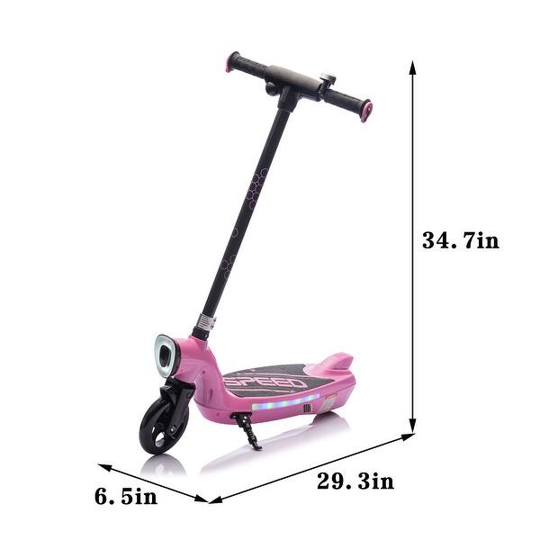 dimension image slide 0 of 3, Kids Ride On Electric Scooter With Kickstand