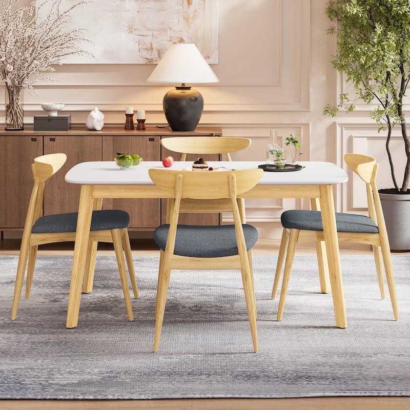 Christopher Knight Home - Lina 5 Piece Rubberwood Dining Set