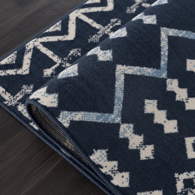 Beverly Rug Modern Bohemian Trellis Indoor Area Rug with Jute Backing for Living Room, Kitchen, Bedroom