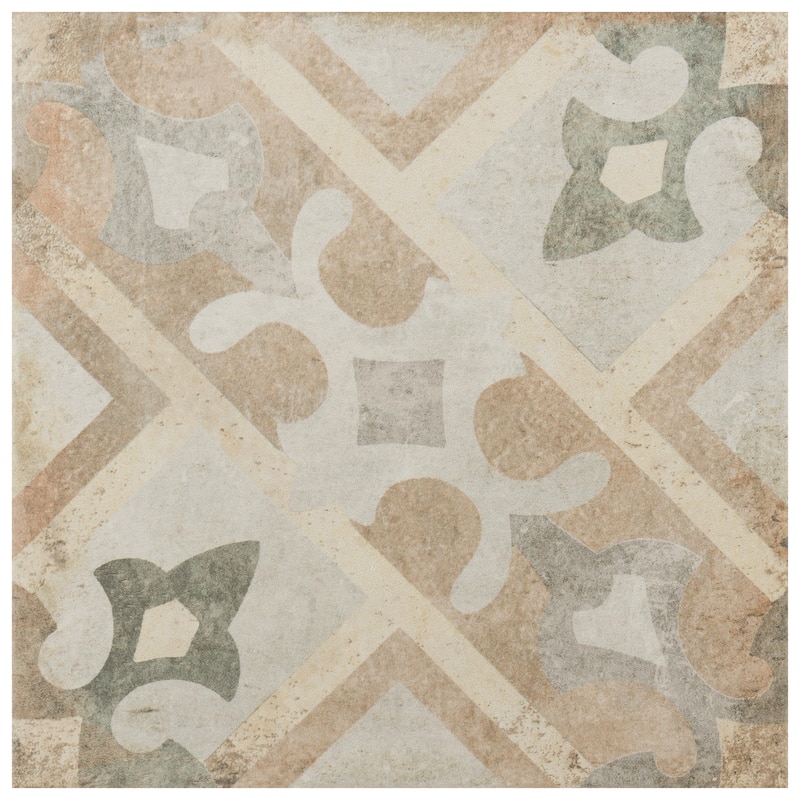 Merola Tile D'Anticatto Decor Laterza 8-3/4" x 8-3/4" Porcelain Floor and Wall Tile - Case (20 Tiles)