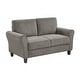 preview thumbnail 12 of 49, Fremont & Park Diboli Chenille 3-Piece Living Room Set - Wood Finish Exposed Feet