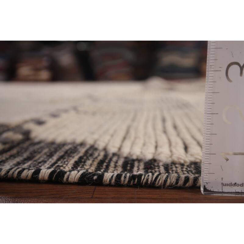 Trellis Moroccan Large Area Rug Hand-Knotted Wool Carpet - 11'4"x 15'6"