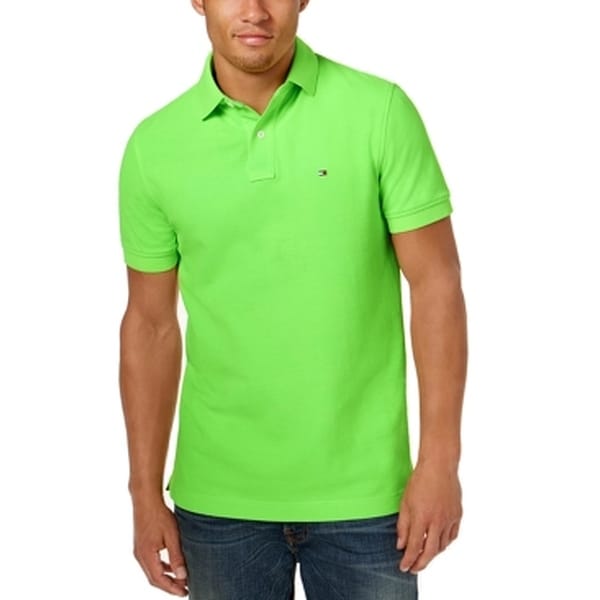 lime green tommy hilfiger shirt