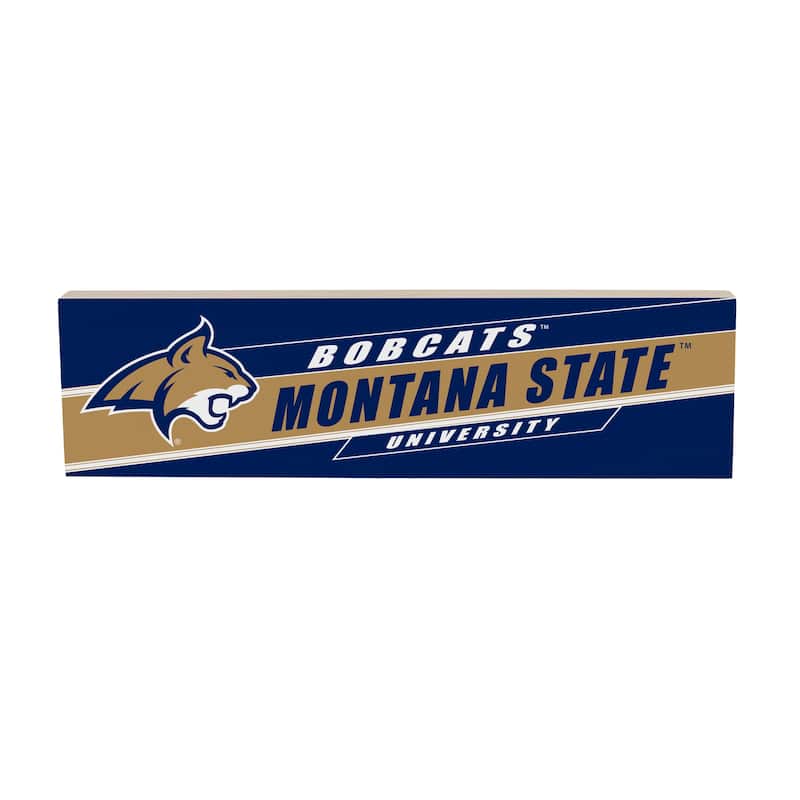 Montana State University Wooden Tabletop Mantel Shelf Sign