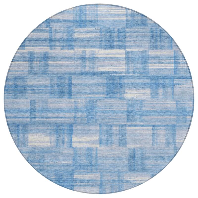 Machine Washable Indoor/ Outdoor Solid Hatches Chantille Rug