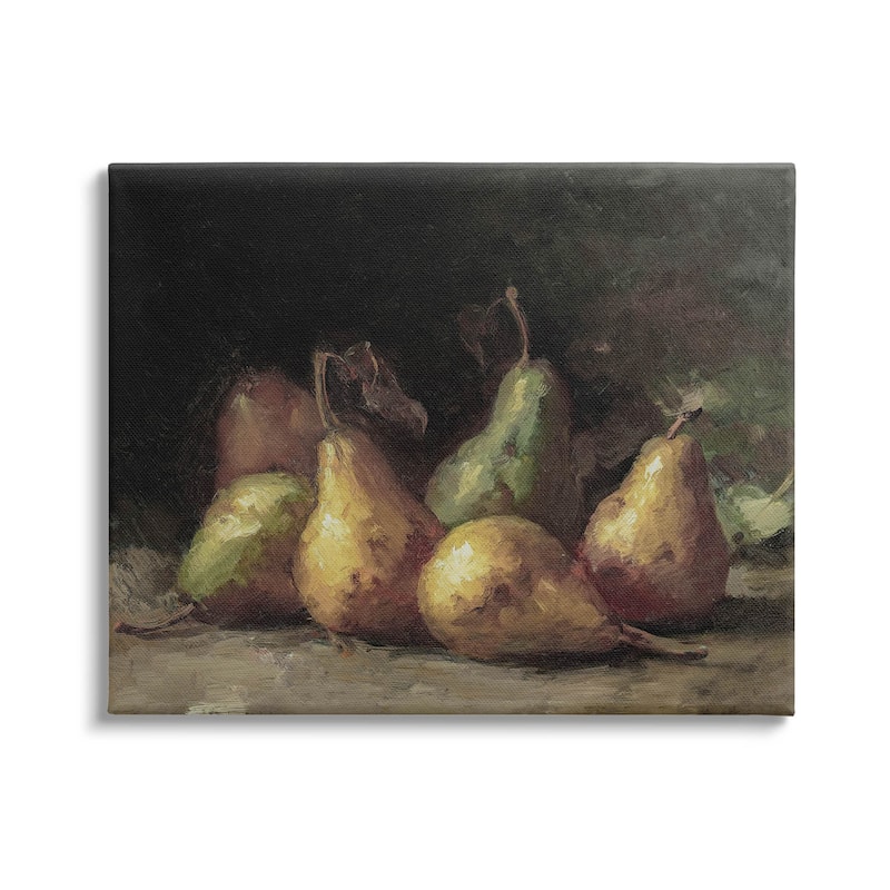 Stupell Classic Pears Still Life Canvas Wall Art by Lettered and Lined - 30 x 24