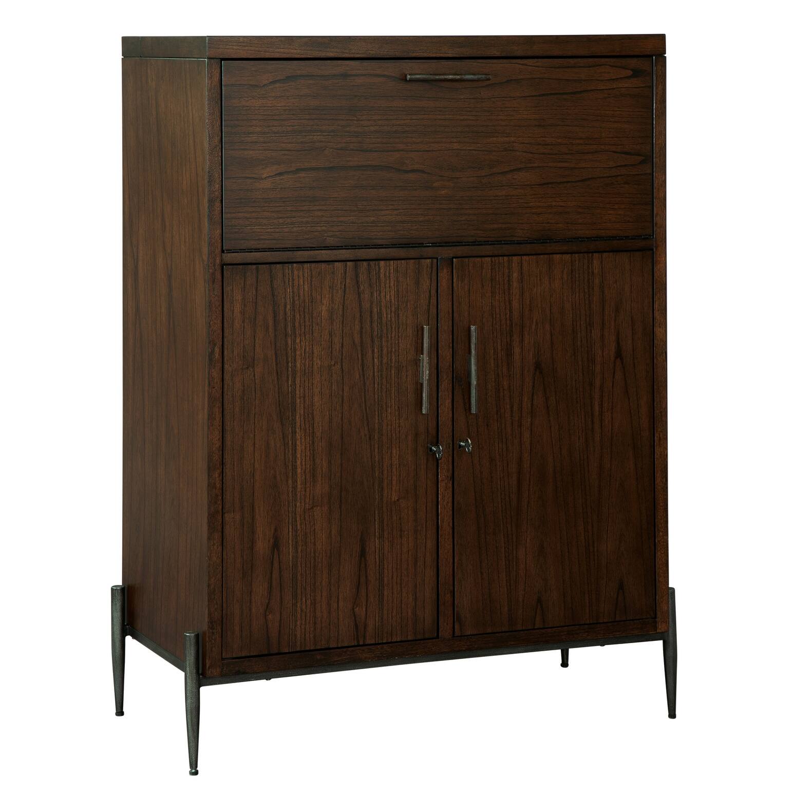 Shop Howard Miller Open Cellar Ii Solid Wood Foyer Liquor Or Wine Cabinet Overstock 23439243