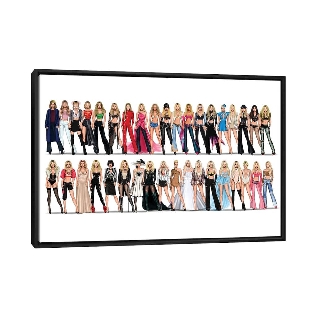 iCanvas "Britney Spears Videography" by Armand Mehidri Framed Canvas Print