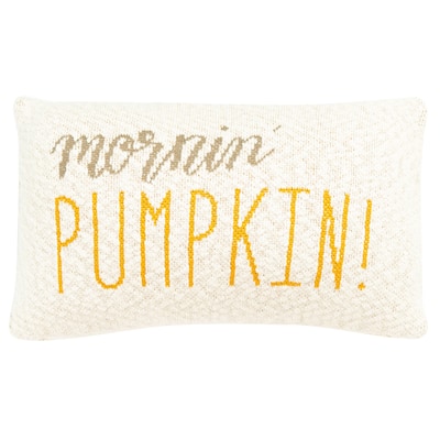 SAFAVIEH Mornin Pumpkin 12 x 20-inch Rectangle Decorative Accent Throw Pillow