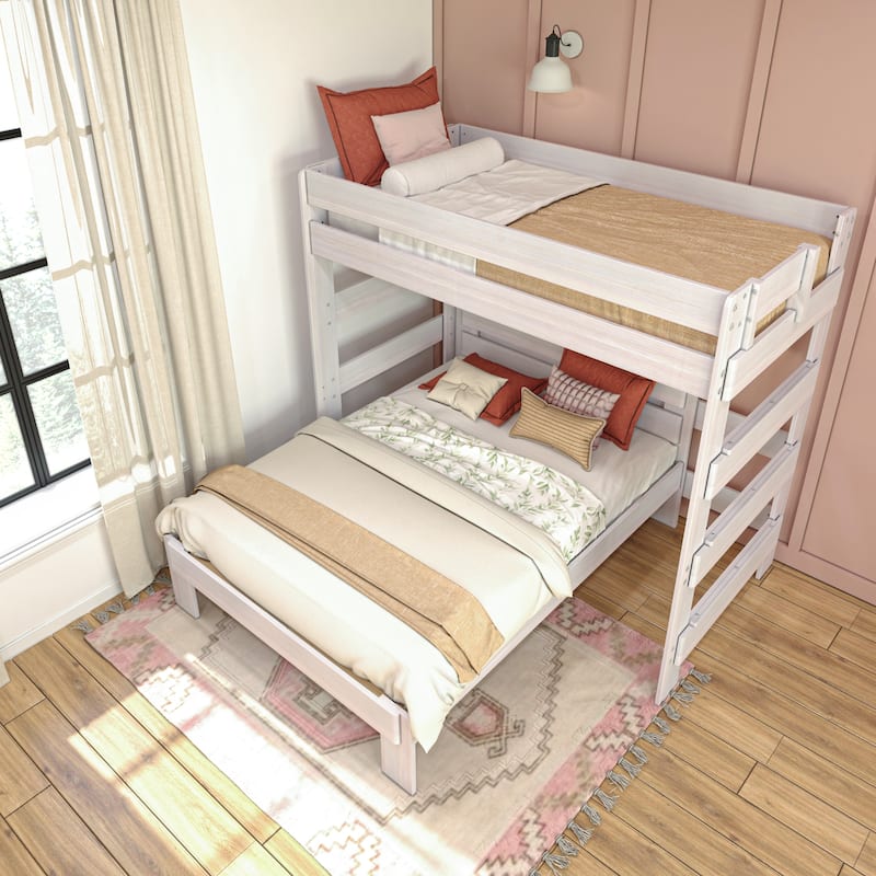 Max and Lily Farmhouse Twin over Full L Shaped Bunk Bed