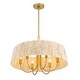 preview thumbnail 6 of 4, Minka Lavery 3605 Hellia 6 Light 24" Wide Multi Light Pendant