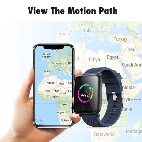 Diggro Q9 Smart Watch Blood Pressure Heart Rate Monitor Smart Watch Overstock 27865261