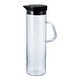 preview thumbnail 1 of 0, Hario Water Pot (Black, 1100ml) - 5.2" x 4.25" x 11.34" Black/Clear - 5.2" x 4.25" x 11.34"